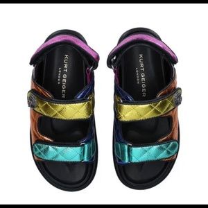 Kurt Geiger sandals. Great everyday shoe.  Cute, comfy and stylish shoe.